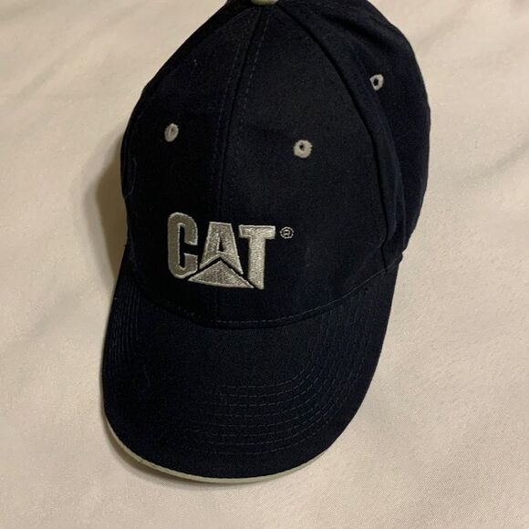 Cat Caterpillar cap with Velcro adjustable closure black - Picture 1 of 5